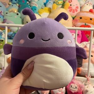 Axel the Purple Beetle Squishmallow 7.5” NWT